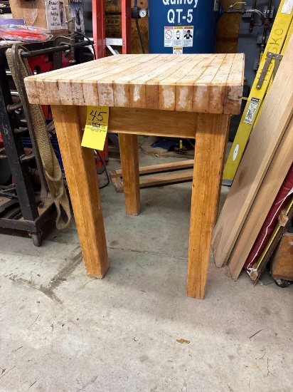 Handmade Butcher Block Table