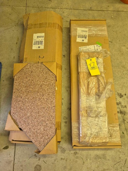Oak Cabinet Doors & Counter Top Corner Piece