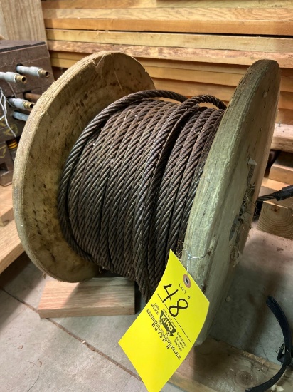 Approx 260ft of 1/2in Metal Woven Cable on Spool