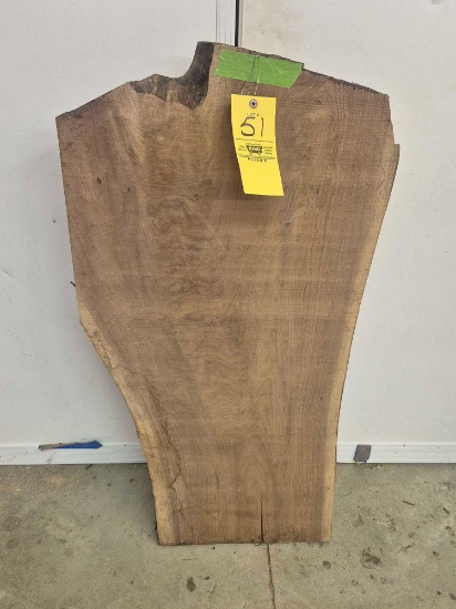 Rough Cut Walnut Crotch Cut Live Edge Slab - Approx. 43 In. L x 22 In. W x 2 In. T