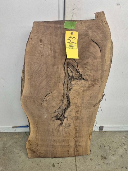 Rough Cut Walnut Live Edge Slab - Approx. 42 In. L x 2 Ft. W x 2 In. T