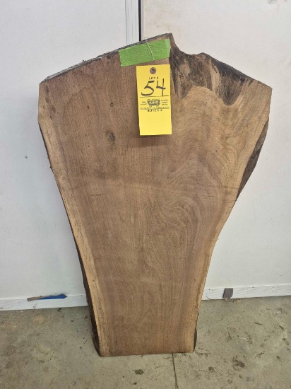 Rough Cut Walnut Live Edge Slab - Approx. 42 In. L x 22 In. W x 2 In. T