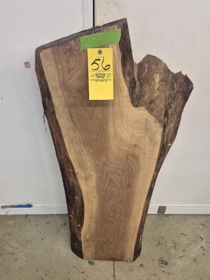 Rough Cut Walnut Live Edge Slab - Approx. 41 In. L x 21 In. W x 2 In. T