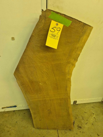 Rough Cut Walnut Live Edge Slab - Approx. 43 In. L x 20 In. W x 2 In. T