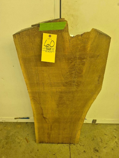Rough Cut Walnut Crotch Cut Live Edge Slab - Approx. 42 In. L x 21 In. W x 2 In. T