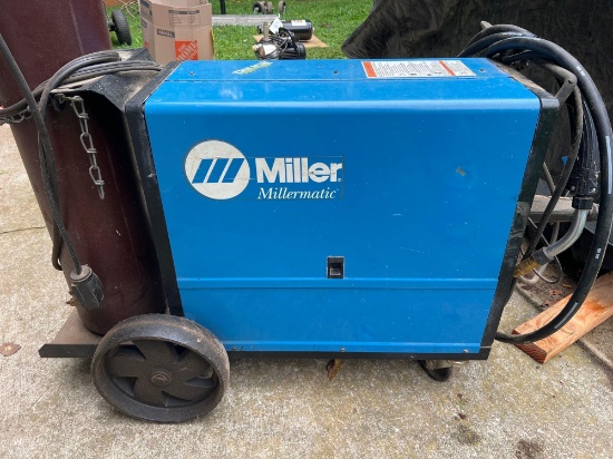 Miller Millermatic 185 Wire Welder with Tank and Wire Spool