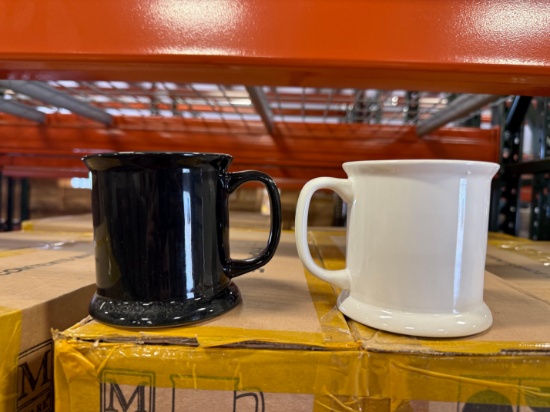 Pallet of M-Ware Black & White 13.5 Oz. Mugs - Approx. 576 Total