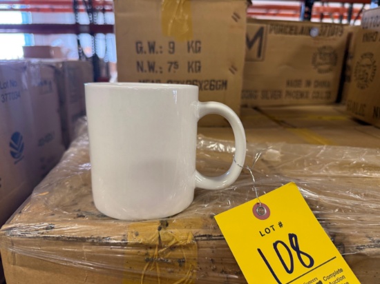 Pallet of Shandong Silver Phoenix Porcelain Mugs - Approx. 168 Total