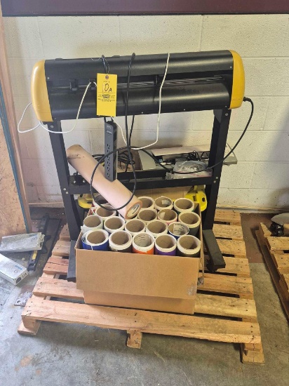 GCC Expert 24LX Vinyl Cutter w/ Silhouette Cameo & Related Supplies