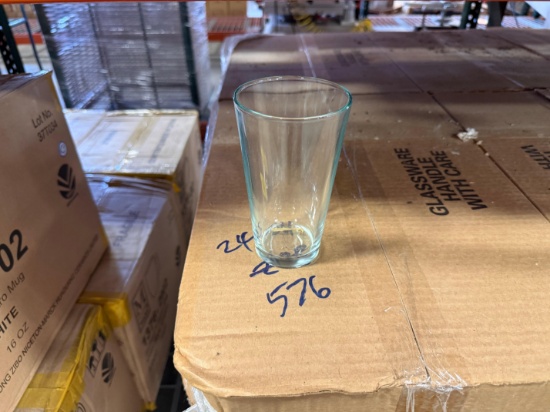 Pallet of 16 Oz. Mixing Glasses - Approx. 576 Total