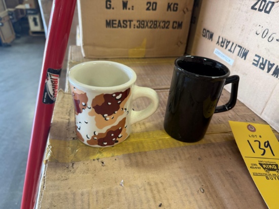 Pallet of Black and Military camo mugs - Approximately 1,296 mugs