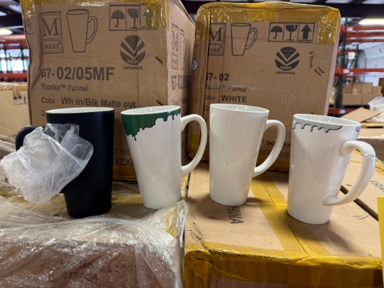 Pallet of multi color tall 16oz mugs - Approximately 1,008 mugs