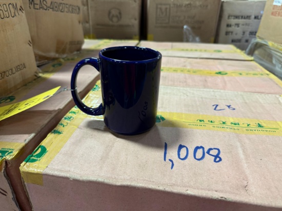 Pallet of Blue Coffee Mugs - Approximately 1,008 Mugs