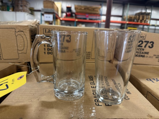 Pallet of 12.5 Deco Mugs and Mixing Glasses - Approximately 936 cups