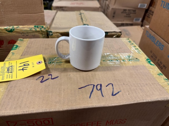 Pallet of Stoneware coffee mugs - Approximately 792 mugs