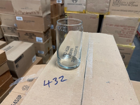 432 Can Cooler 16oz Glasses - 60 Martini Glasses