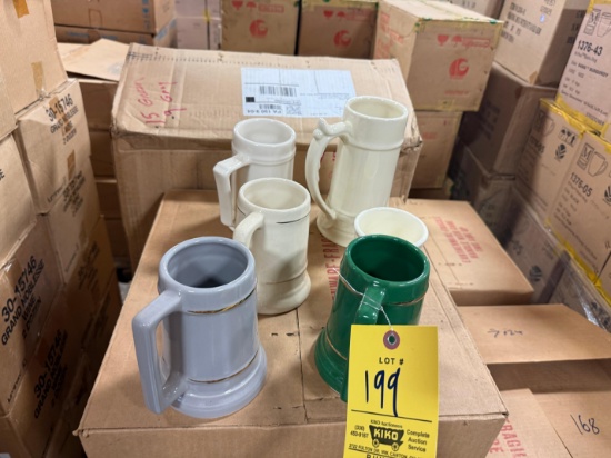 Pallet of a Variety of Coffee mugs and Steins - Approximately 168 mugs