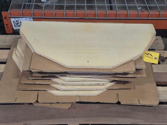 29 In. Rim Kiln Half Shelves - 8 Total