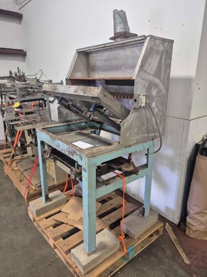 Metal Vacuum Table w/ Exhaust Hood