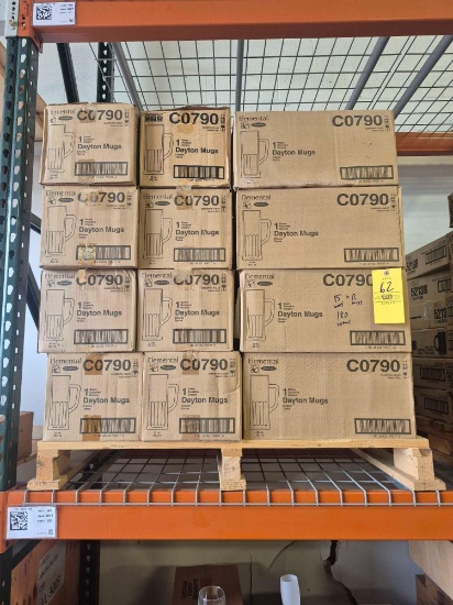 Pallet of Elemental Dayton Glass Mugs & Commander 30 Oz. Glass Mugs