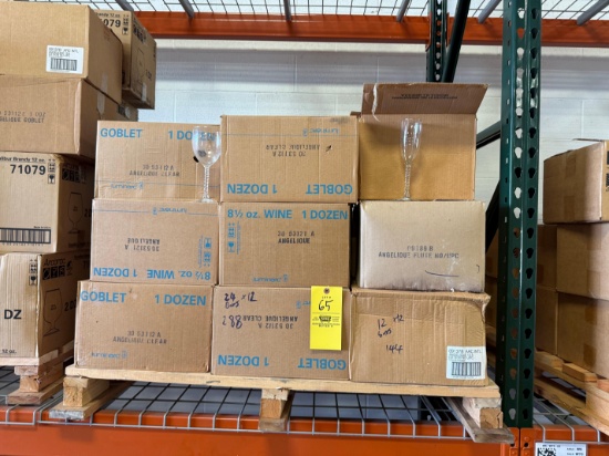 Pallet of Luminarc Goblets & Wine Glasses