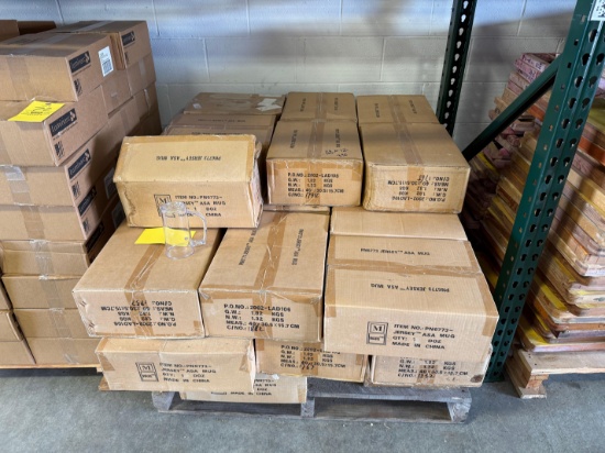 Pallet of M-Ware Jersey Plastic Mugs - Approx 336 Total
