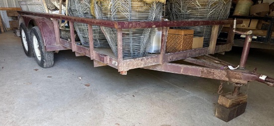 Big Tex Pipe Frame 14.5 Ft. Flat Deck Double axle Trailer