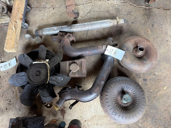 assorted engine parts