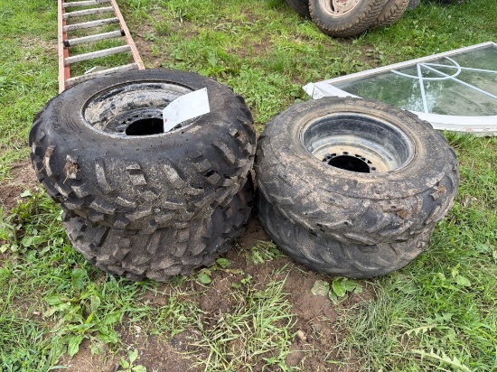set of 4-lug ATV tires