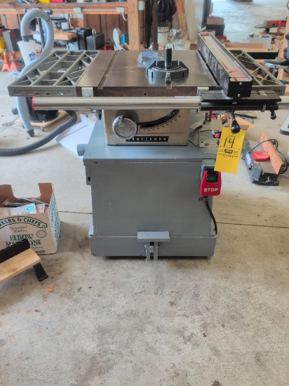 Craftsman Table Saw on wood stand