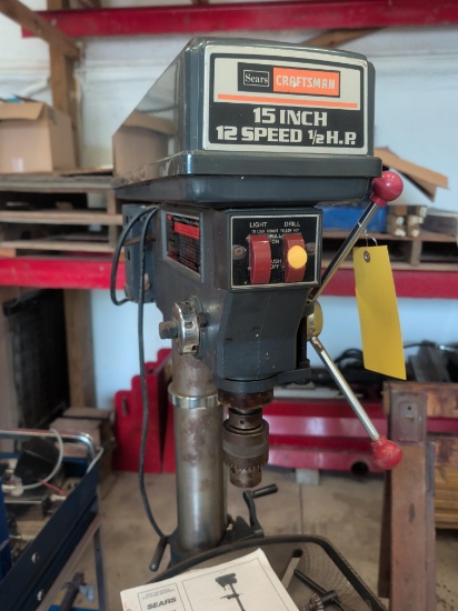 Sears Craftsman 15" 12 speed 1/2 hp floor model drill press