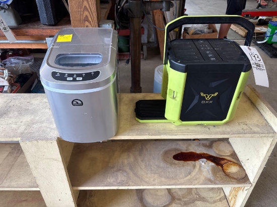OXX coffee brewer and Igloo ice maker