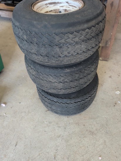 (3) Carlisle Links used trailer wheels/ tires 18 x 8.5