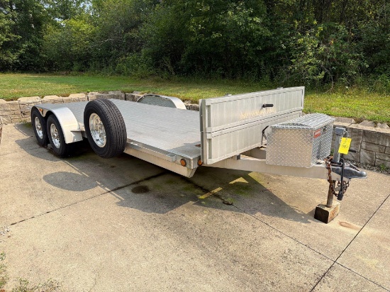 R & R Trailers Aluminum Tandem Axle Car Hauler Trailer