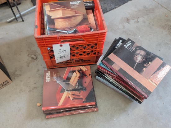 Milk Crate full of reference / how to books