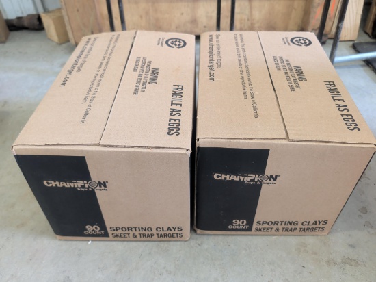 (2) cases Sporting Clay Skeet & Trap targets
