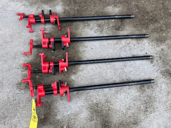 (4) Bessey Pipe Clamps