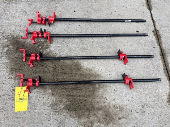 (4) Bessey Pipe Clamps