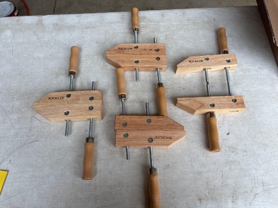 4 Rockler wood clamps