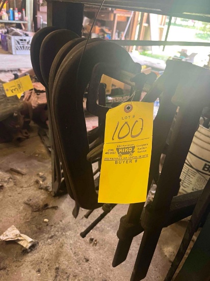Assorted C clamps