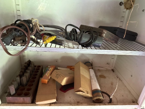 cabinet contents, misc tools