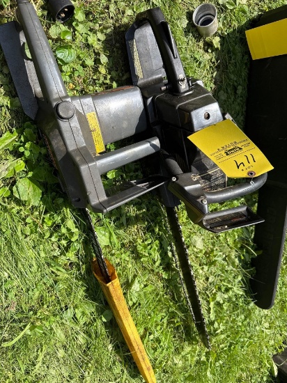 pair of craftsman chainsaws