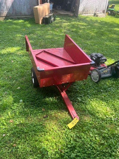 Like new Haulmaster lawn dump cart