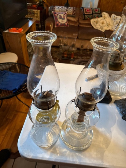 pair of oil lamps