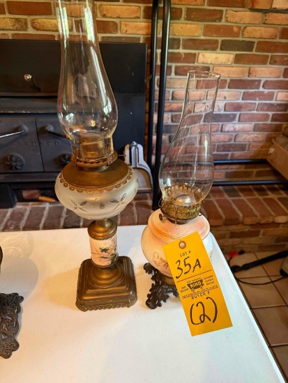 pair of oil lamps