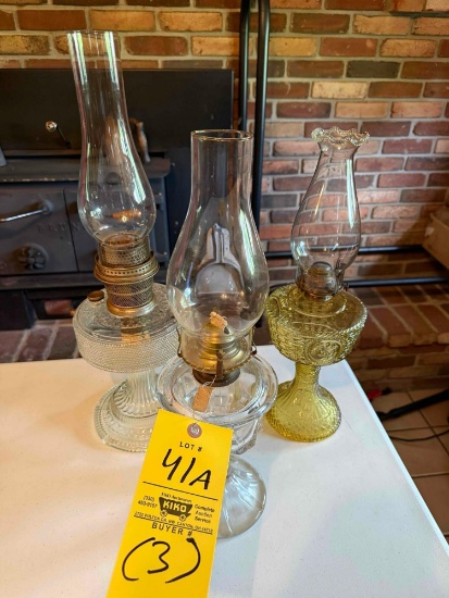(3) oil lamps