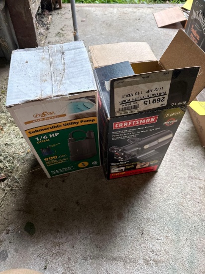 1/6hp and 1/12 hp utility pumps