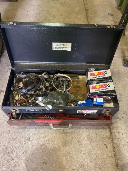 Toolbox loads with clamps and springs