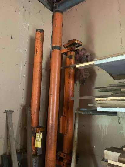 Large orange steel posts