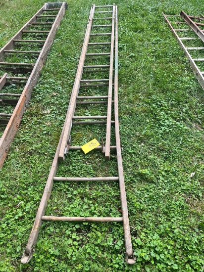 24 ft wooden extension ladder